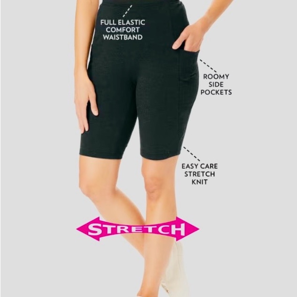 Woman Within Bike Shorts - Picture 4 of 4